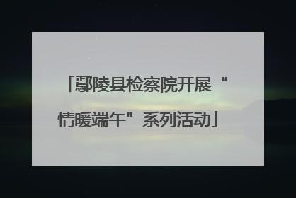 鄢陵县检察院开展“情暖端午”系列活动