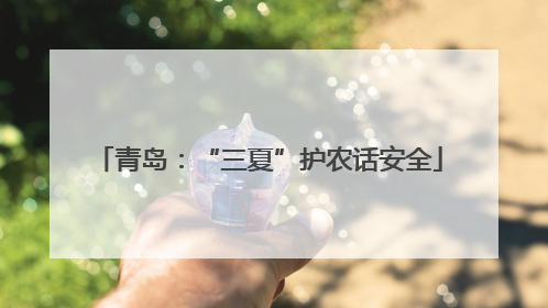青岛：“三夏”护农话安全