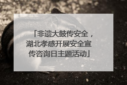 非遗大鼓传安全，湖北孝感开展安全宣传咨询日主题活动