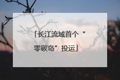 长江流域首个“零碳岛”投运