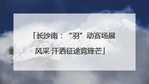 长沙南：“羽”动赛场展风采 汗洒征途竞锋芒