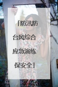 防汛防台风综合应急演练保安全