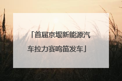 首届京堰新能源汽车拉力赛鸣笛发车