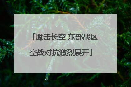 鹰击长空 东部战区空战对抗激烈展开