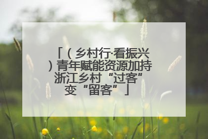 （乡村行·看振兴）青年赋能资源加持 浙江乡村“过客”变“留客”