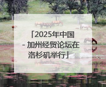 2025年中国－加州经贸论坛在洛杉矶举行