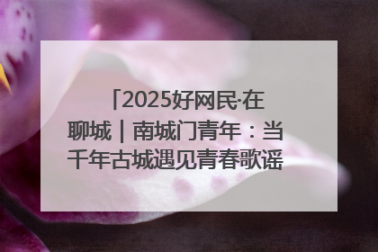 2025好网民·在聊城｜南城门青年：当千年古城遇见青春歌谣 一湖碧水见证的“聊城式浪漫”