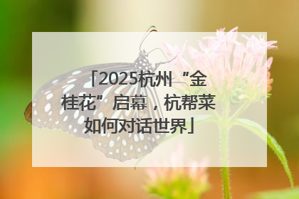 2025杭州“金桂花”启幕，杭帮菜如何对话世界