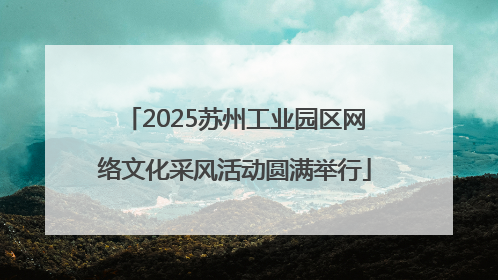 2025苏州工业园区网络文化采风活动圆满举行