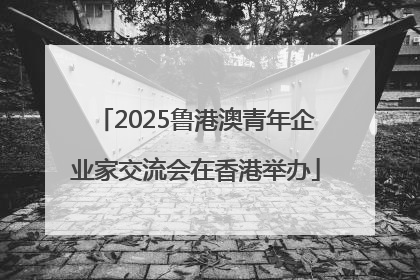 2025鲁港澳青年企业家交流会在香港举办
