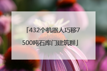432个机器人巧移7500吨石库门建筑群