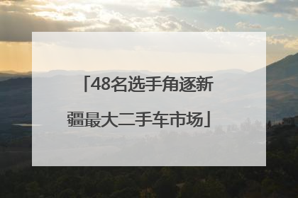 48名选手角逐新疆最大二手车市场