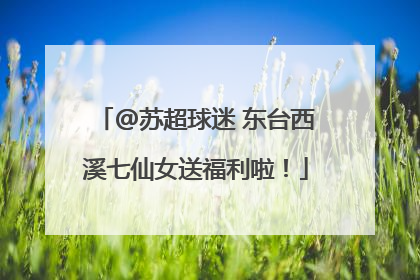 @苏超球迷 东台西溪七仙女送福利啦！